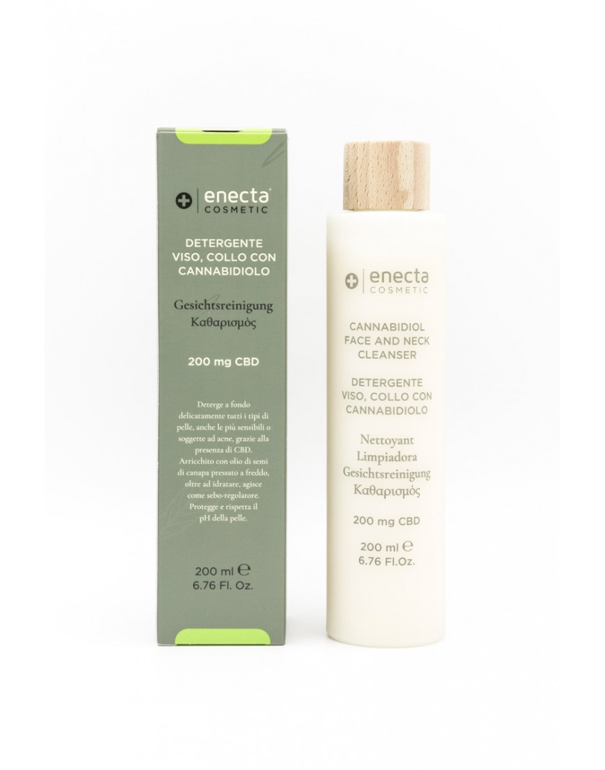 Enecta Καθαριστικό Προσώπου με Κανναβιδιόλη CBD 200mg – 200ml