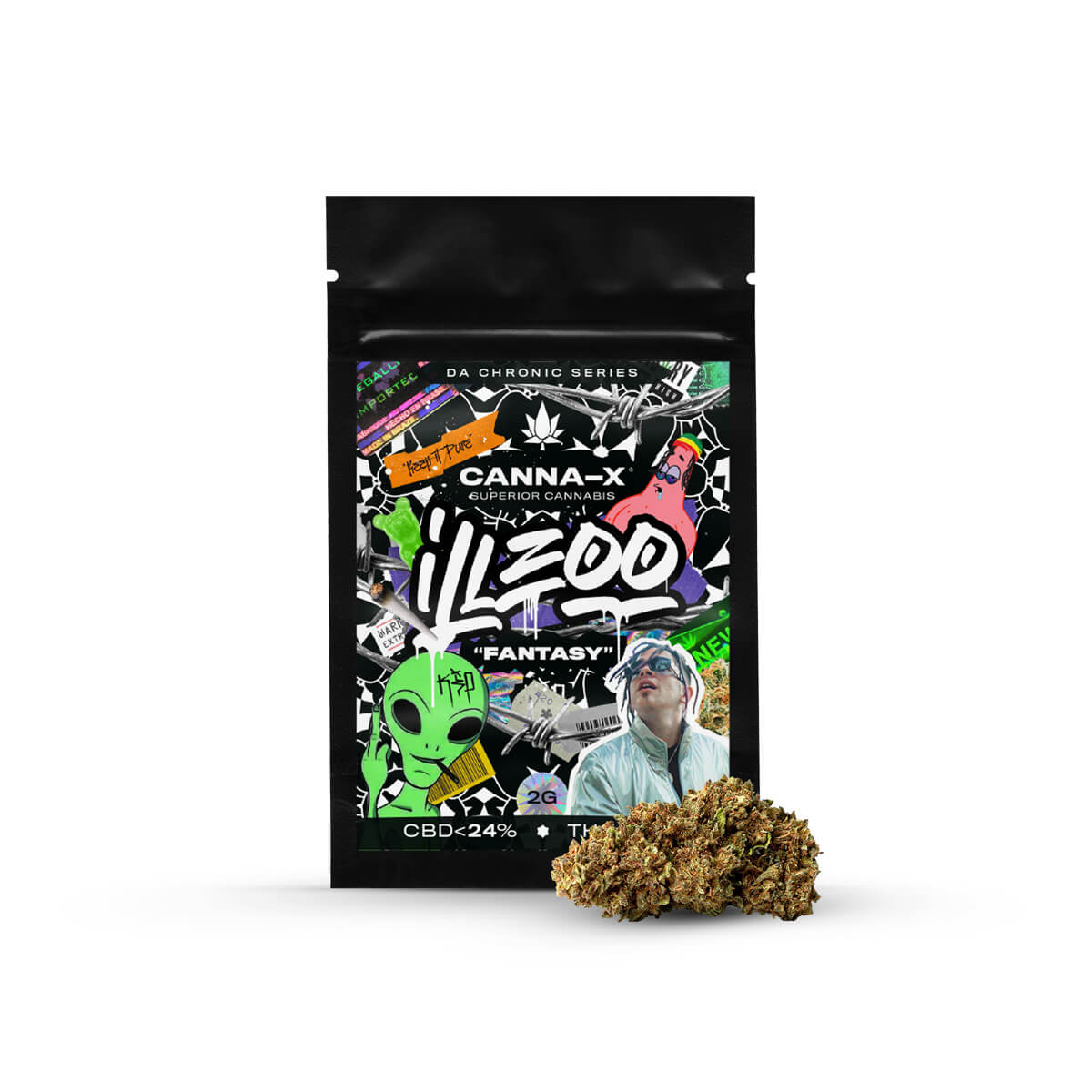 Canna-X Ανθοί Κάνναβης iLLEOo “Fantasy” CBD 24% – 2γρ