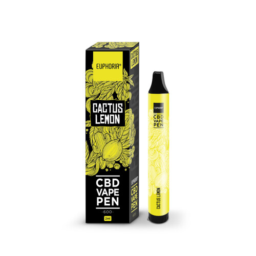 Euphoria Disposable Vape "Cactus Lemon" CBD - 2ml
