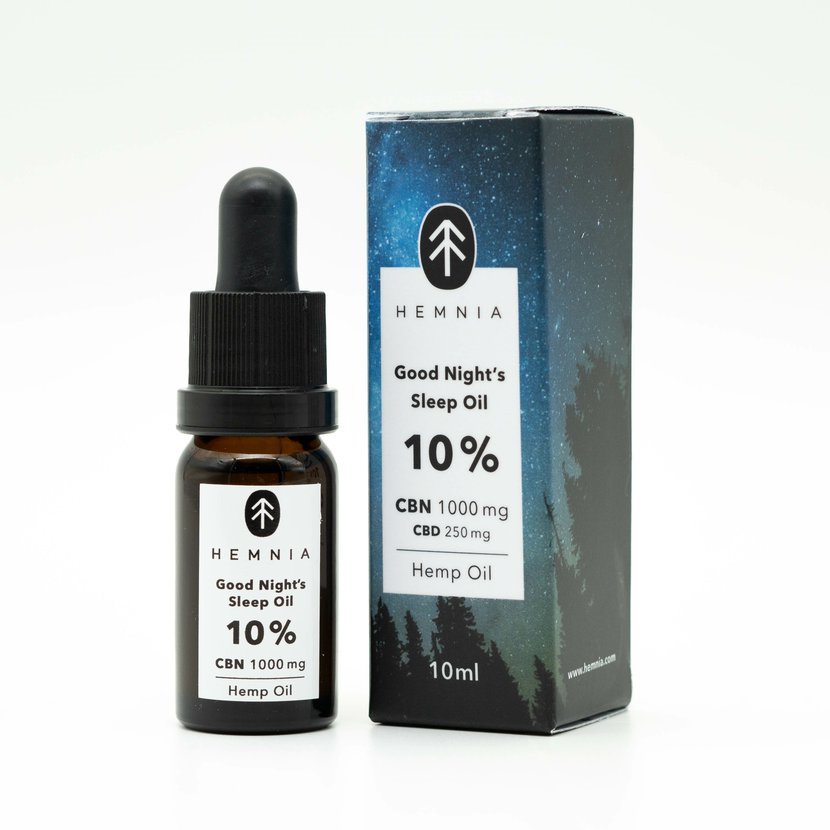Hemnia Έλαιο CBN 10% + CBD 3% "Good Night´s Sleep" (1500 mg) - 10ml