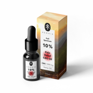 Hemnia Έλαιο CBG 10% + CBD 5% "Pain Relief" Full spectrum (1500mg) - 10ml