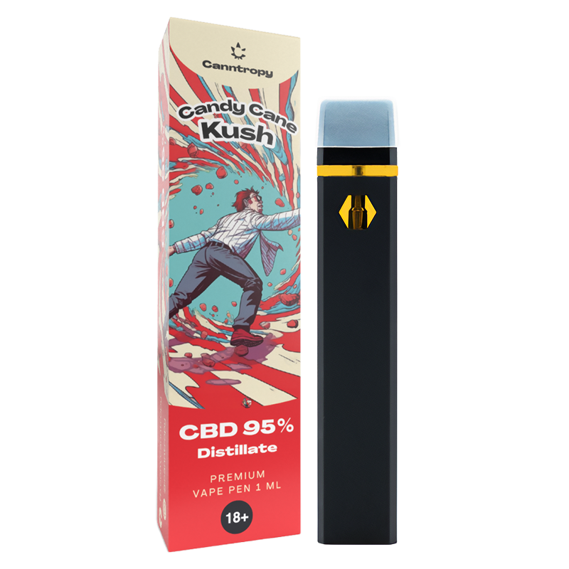 Canntropy Disposable Vape Pen "Candy Cane Kush" CBD 95% - 1 ml