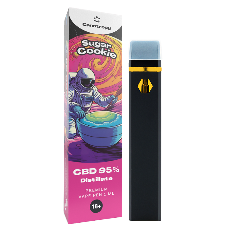 Canntropy Disposable Vape Pen "Sugar Cookie" CBD 95% - 1 ml