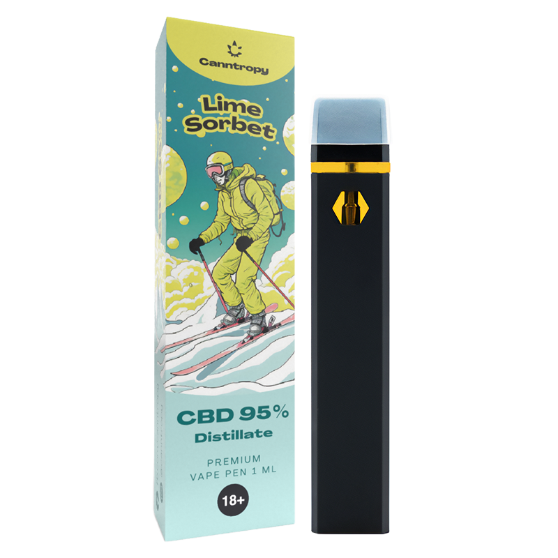 Canntropy Disposable Vape Pen "Lime Sorbet" CBD 95% - 1 ml